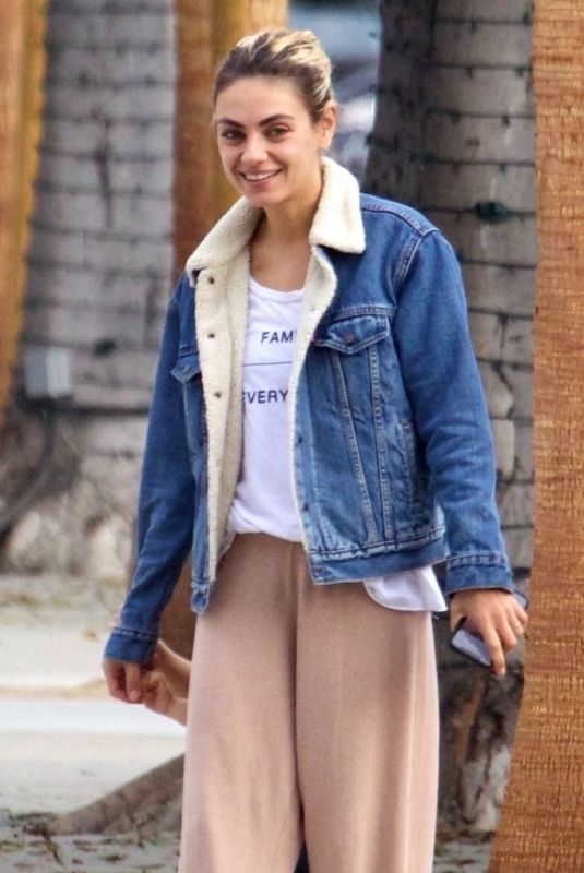 MILA KUNIS Out in Beverly Hills 10/17/2019