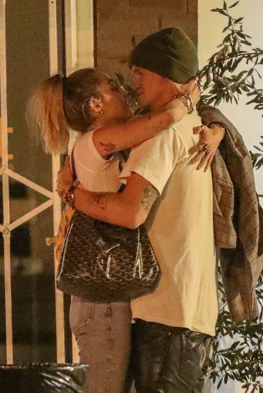 MILEY CYRUS and Cody Simpson Night Out in Studio City 10/18/2019