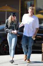 MILEY CYRUS and Cody Simpson Out in Los Angeles 10/28/2019