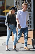 MILEY CYRUS and Cody Simpson Out in Los Angeles 10/28/2019