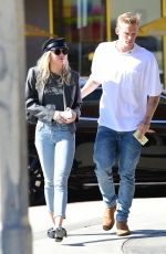MILEY CYRUS and Cody Simpson Out in Los Angeles 10/28/2019