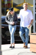 MILEY CYRUS and Cody Simpson Out in Los Angeles 10/28/2019