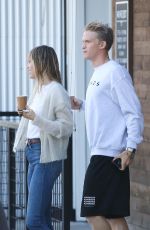 MILEY CYRUS at Blue Bottle Coffee in Studio City 10/13/2019