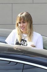MILEY CYRUS in Denim Out and About in Los Angeles 10/19/2019