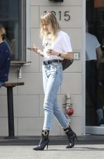 MILEY CYRUS in Denim Out and About in Los Angeles 10/19/2019