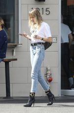 MILEY CYRUS in Denim Out and About in Los Angeles 10/19/2019