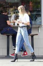 MILEY CYRUS in Denim Out and About in Los Angeles 10/19/2019