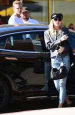 MILEY CYRUS Out for Lunch in Los Angeles 10/28/2019