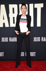 MINIE DRIVER at Jojo Rabbit Premiere in Los Angeles 10/15/2019