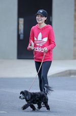 MIRANDA COSGROVE Out with Her Dog in Los Angeles 10/06/2019