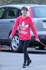 MIRANDA COSGROVE Out with Her Dog in Los Angeles 10/06/2019