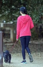 MIRANDA COSGROVE Out with Her Dog in Los Angeles 10/06/2019