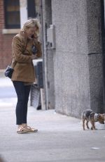 NAOMI WATTS Out with Her Dog in New York 10/01/2019