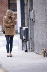 NAOMI WATTS Out with Her Dog in New York 10/01/2019