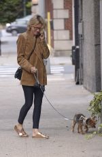NAOMI WATTS Out with Her Dog in New York 10/01/2019