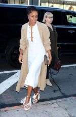 NAOMIE HARRIS Arrives at Good Morning America in New York 10/21/2019