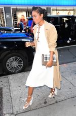 NAOMIE HARRIS Arrives at Good Morning America in New York 10/21/2019