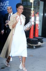 NAOMIE HARRIS Arrives at Good Morning America in New York 10/21/2019