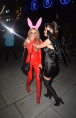 NICOLA HUGHES at Halloween Party at M Restaurant in London 10/25/2019