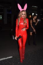NICOLA HUGHES at Halloween Party at M Restaurant in London 10/25/2019