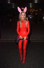 NICOLA HUGHES at Halloween Party at M Restaurant in London 10/25/2019