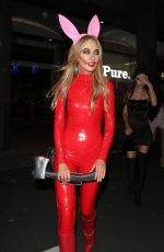 NICOLA HUGHES at Halloween Party at M Restaurant in London 10/25/2019