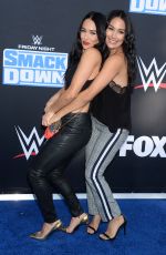 NIKKI and BRIE BELLA at WWE Friday Night Smackdown on Fox Premiere in Los Angeles 10/04/2019