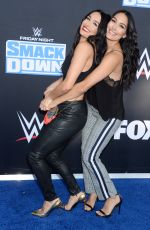 NIKKI and BRIE BELLA at WWE Friday Night Smackdown on Fox Premiere in Los Angeles 10/04/2019