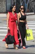 NIKKI and BRIE BELLA Out Shoppoing on Ventura Blvd in Studio City 10/14/2019