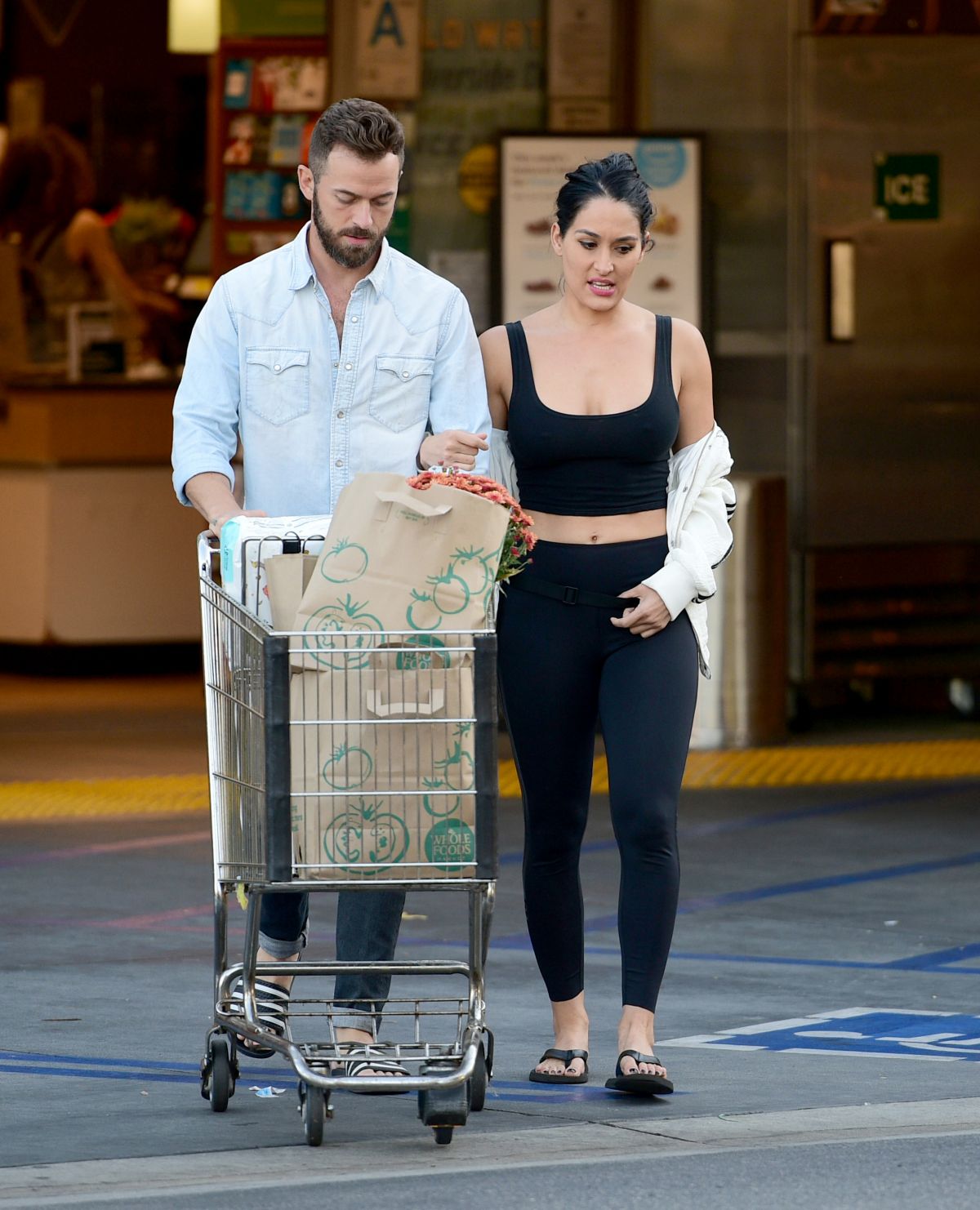 Nikki Bella in a Black Top Goes Shopping at Whole Foods in Sherman Oaks –  Celeb Donut