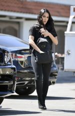 NIKKI BELLA Shows Engagement Diamond Ring Out in Los Angeles 09/24/2019
