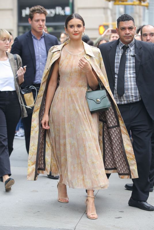 NINA DOBREV Arrives at Build Series in New York 10/07/2019