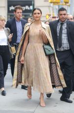 NINA DOBREV Arrives at Build Series in New York 10/07/2019