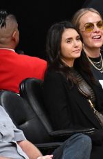 NINA DOBREV at Golden State Warriors vs. Los Angeles Lakers Game at Staples Center 10/16/2019