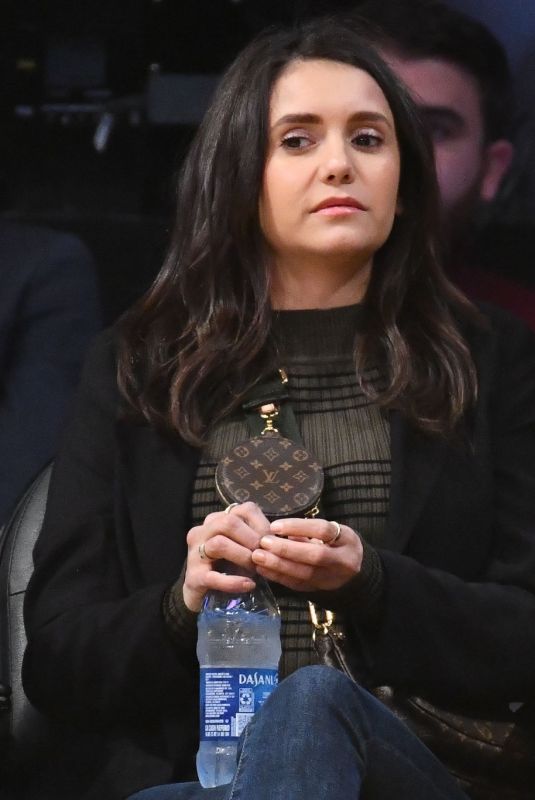 NINA DOBREV at Golden State Warriors vs. Los Angeles Lakers Game at Staples Center 10/16/2019