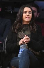 NINA DOBREV at Golden State Warriors vs. Los Angeles Lakers Game at Staples Center 10/16/2019