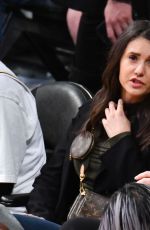 NINA DOBREV at Golden State Warriors vs. Los Angeles Lakers Game at Staples Center 10/16/2019