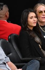 NINA DOBREV at Golden State Warriors vs. Los Angeles Lakers Game at Staples Center 10/16/2019