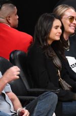 NINA DOBREV at Golden State Warriors vs. Los Angeles Lakers Game at Staples Center 10/16/2019
