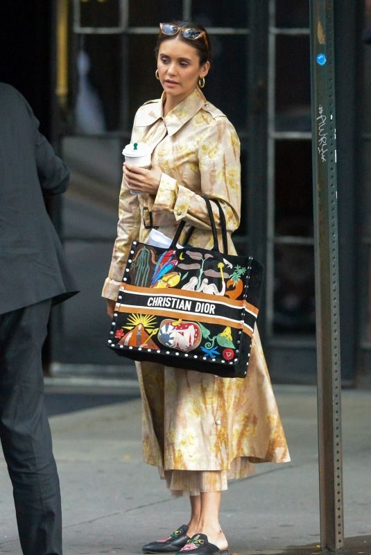 NINA DOBREV Leaves Bowery Hotel in New York 10/07/2019