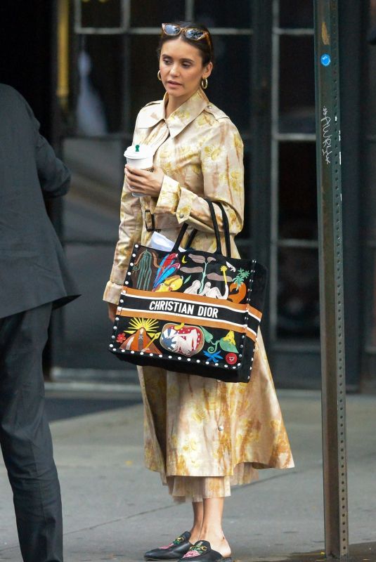 NINA DOBREV Leaves Bowery Hotel in New York 10/07/2019