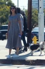 NINA DOBREV Out with Her Dog in Hollywood 10/05/2019