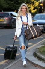 OLIVIA ATTWOOD on the Set of The Only Way Is Essex 10/02/2019