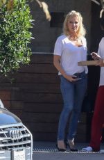 PAMELA ANDERSON Out for Lunch with Her Two Sons in Malibu 10/21/2019