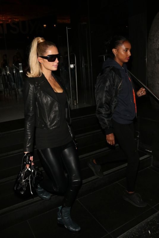 PARIS HILTON and JASMINE TOOKES at Katsuya in Hollywood 10/19/2019