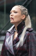 POM KLEMENTIEFF on the Set of Thunder Force in Atlanta 10/23/2019