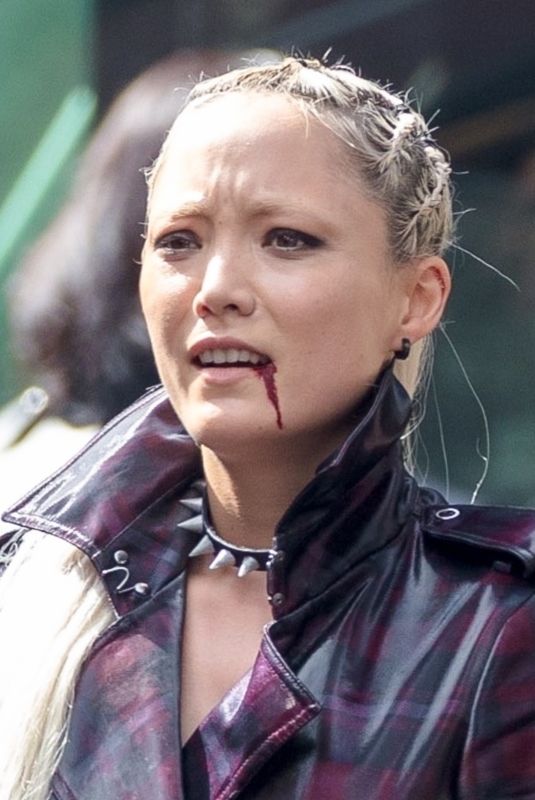POM KLEMENTIEFF on the Set of Thunder Force in Atlanta 10/23/2019