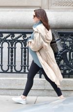 Pregnant ANNE HATHAWAY Out in New York 10/11/2019