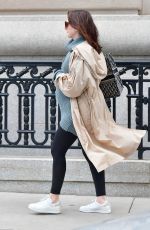 Pregnant ANNE HATHAWAY Out in New York 10/11/2019