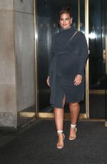 Pregnant ASHLEY GRAHAM Arrives at Today Show in New York 10/30/2019